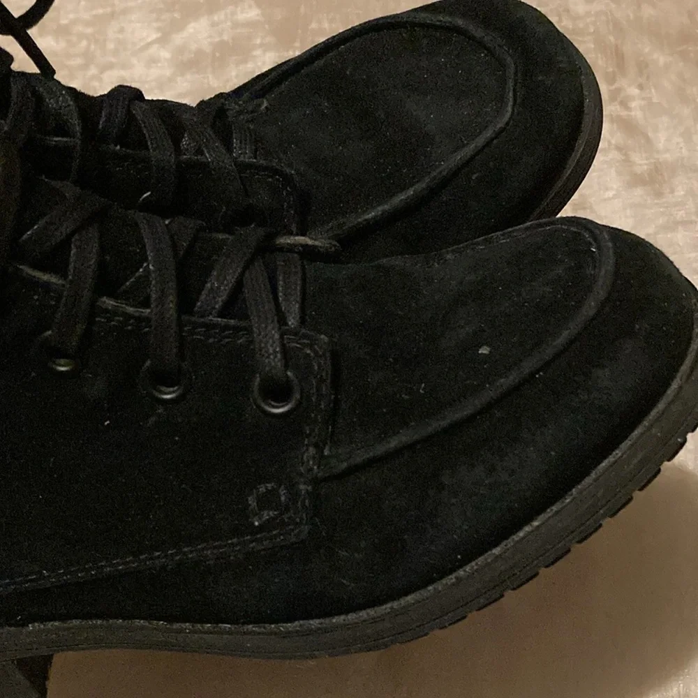The North Face Bridgeton Suede Moto Winter Boots Riding Calf Boots
